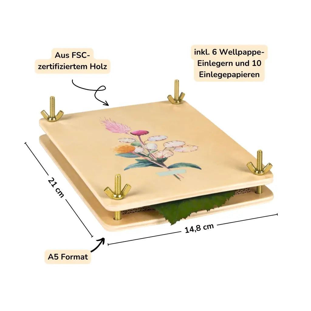 Blumenpresse | Pflanzen zeichnen & Herbarium anlegen