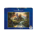 Puzzle Natur | Thomas Kinkade ’Holzhaus am Bach’
